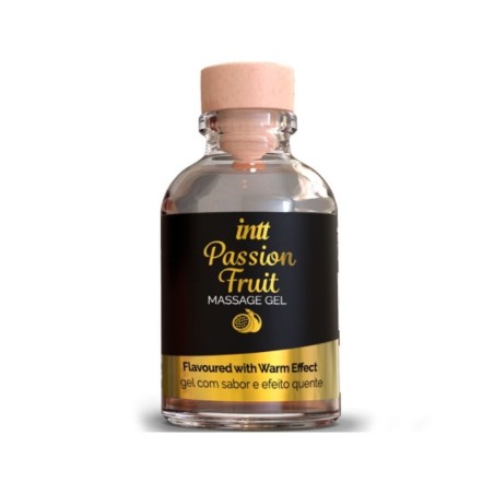 INTT MASSAGE & ORAL SEX - GEL DE MASSAGE SAVEUR FRUIT DE LA PASSION AVEC EFFET CHALEUR