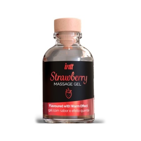 INTT MASSAGE & ORAL SEX - GEL DE MASSAGE EFFET CHAUD SAVEUR FRAISE