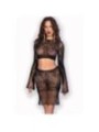 CHILIROSE - CR 4686 HAUT ET JUPE NOIR S/M