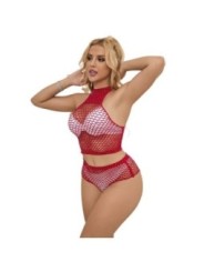 SUBBLIME - 952402 ENSEMBLE RESILLE AVEC LOSANGES ROSES TAILLE UNIQUE