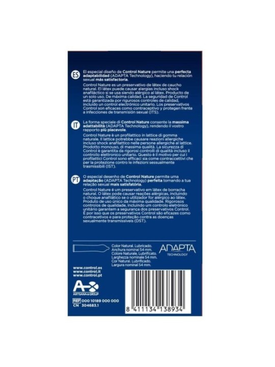 CONTROL - ADAPTA NATURE CONDOMS 24 UNITS