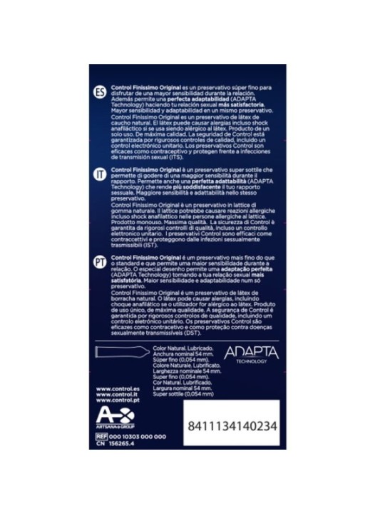 CONTROL - FINISSIMO CONDOMS 12 UNITS