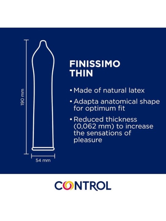 CONTROL - PRÉSERVATIFS FINISSIMO SENSO 144 UNITÉS