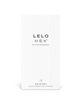 LELO - BOÎTE DE PRÉSERVATIFS HEX 12 UNITÉS
