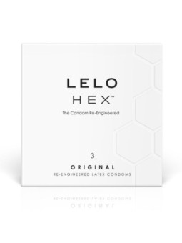 LELO - BOÎTE DE PRÉSERVATIFS HEX 3 UNITÉS