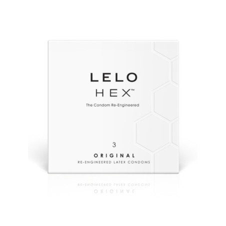 LELO - BOÎTE DE PRÉSERVATIFS HEX 3 UNITÉS