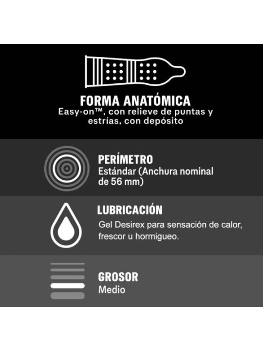 DUREX - ORGASMIQUE INTENSE 12 UNITÉS