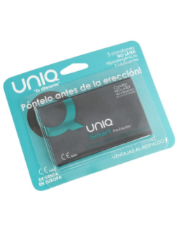 UNIQ - SMART LATEX FREE PRE-ERECTION CONDOMS 3 UNITS