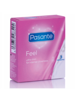 PASANTE - PRÉSERVATIFS SENSIBLES ULTRA MINCE 3 UNITÉS