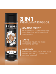 BRUMA - HUILE DE MASSAGE PREMIUM EFFET CHALEUR SAVEUR CUPCAKE 3 EN 1 - 100 ML