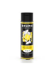 BRUMA - HUILE DE MASSAGE PREMIUM EFFET CHALEUR SAVEUR PINA COLADA 3 EN 1 - 100 ML