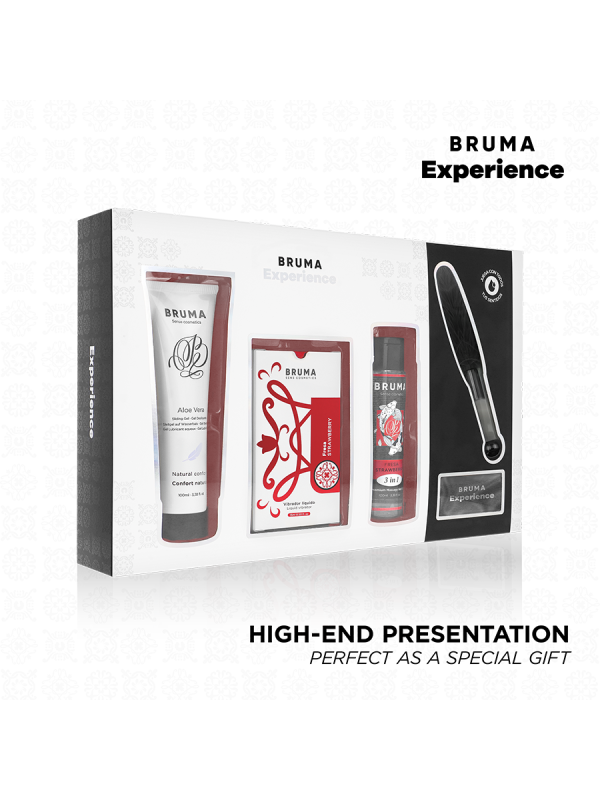 BRUMA XPERIENCE - KIT TENTATION VIBRO-ORGASMIQUE À LA FRAISE DOUCE