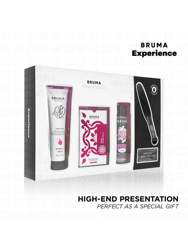 BRUMA XPERIENCE - KIT TENTATION DE GOMME SUCRÉ AVEC AMPLIFICATEUR D'ORGASME