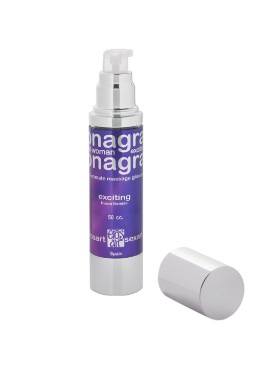 EROS-ART - GEL REHAUSSEUR DORGASME FEMME IMPRIMÉ SOIR SON 50 CC