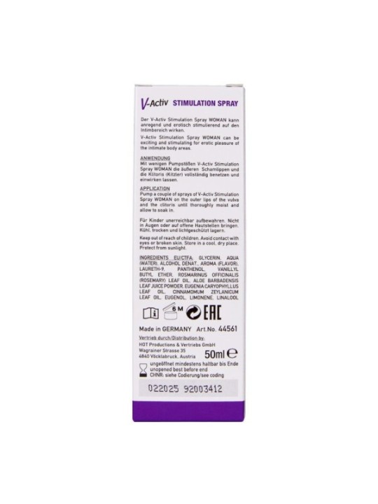 HOT - V-ACTIV SPRAY STIMULANT POUR FEMME 50 ML