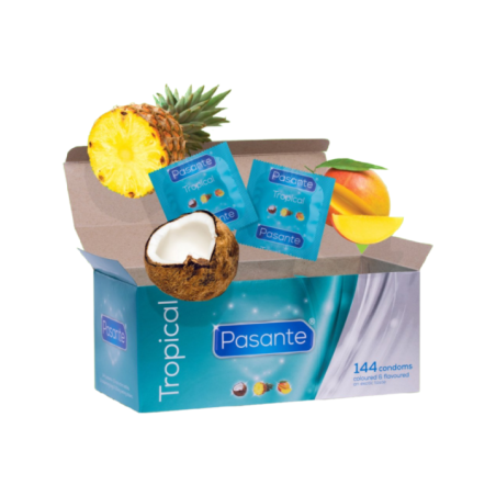 PASANTE - LES PRÉSERVATIFS SAVEURS TROPICALES 144 UNITÉS