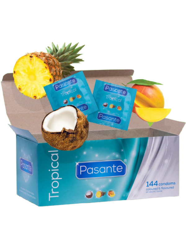 PASANTE - LES PRÉSERVATIFS SAVEURS TROPICALES 144 UNITÉS