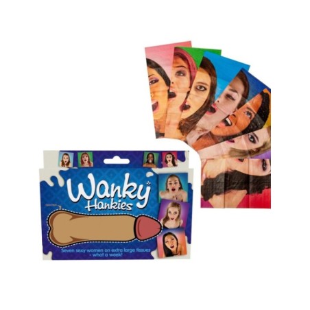 SPENCER & FLEETWOOD - WANKY HANKIES 7 MOUCHOIRS EXTRA LARGES POUR FEMMES