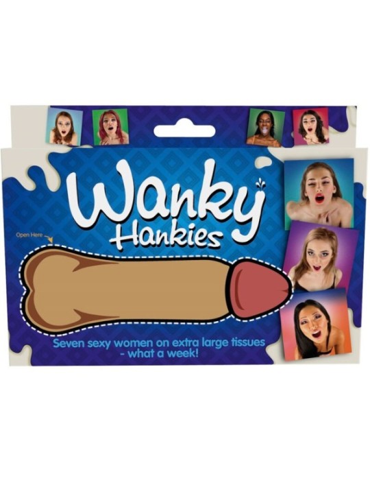 SPENCER & FLEETWOOD - WANKY HANKIES 7 MOUCHOIRS EXTRA LARGES POUR FEMMES