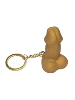 DIABLO PICANTE - PORTE-CLÉS SIFFLET EN FORME DE PÉNIS COULEUR OR
