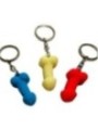 DIABLO PICANTE - PORTE-CLÉS PÉNIS EN SILICONE ASSORTIS, COULEURS PHOSPHORÈNES