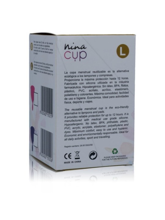 NINA KIKÍ - COUPE MENSTRUELLE ROSE - TAILLE L