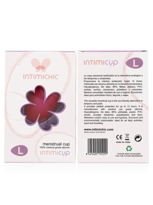 INTIMICHIC - COUPE MENSTRUELLE EN SILICONE MÉDICALE - TAILLE L