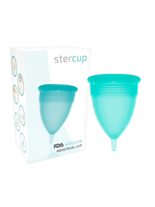STERCUP - COUPE MENSTRUELLE EN SILICONE FDA AIGUE-MARINE - TAILLE L