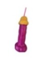 DIABLO PICANTE - VERRE  PÉNIS EN PLASTIQUE FUCHSIA