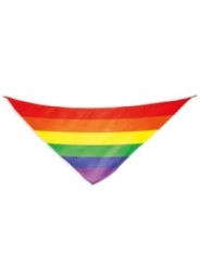 PRIDE - ÉCHARPE TRIANGULAIRE EN COTON AVEC DRAPEAU ARC-EN-CIEL