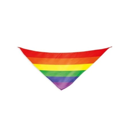 PRIDE - ÉCHARPE TRIANGULAIRE EN COTON AVEC DRAPEAU ARC-EN-CIEL