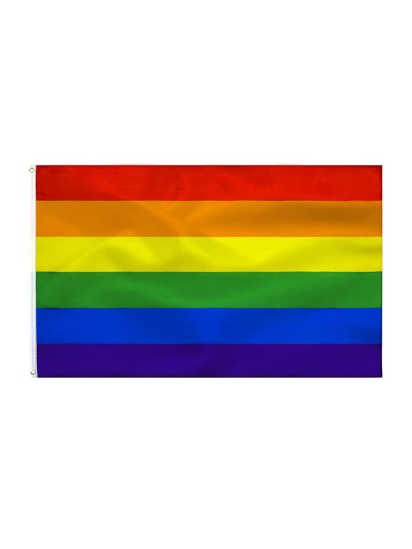 FIERTÉ - DRAPEAU ARC-EN-CIEL 90 X 150 CM