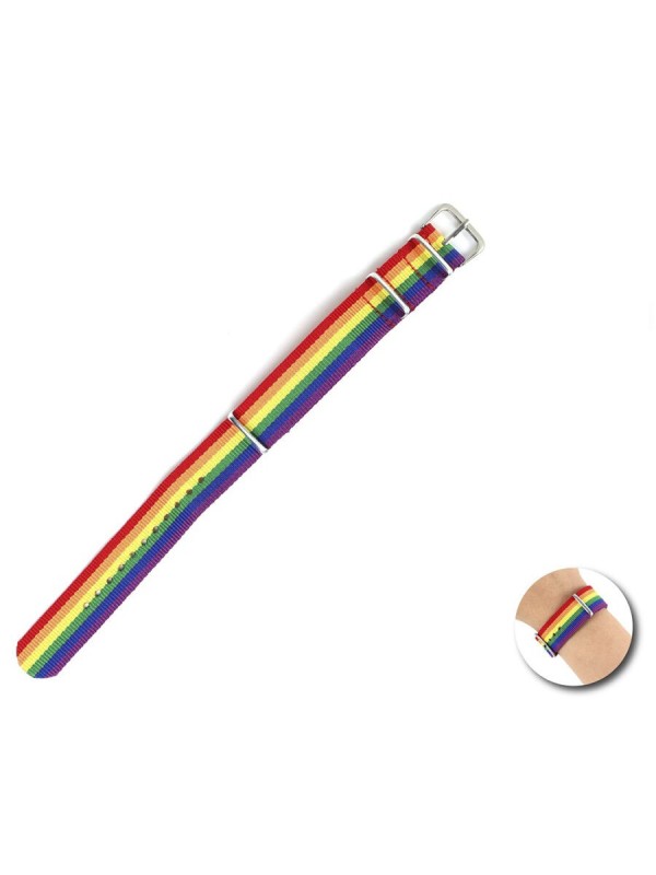 FIERTÉ - BRACELET DRAPEAU ARC-EN-CIEL