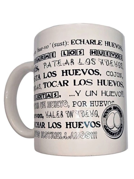 DIABLO PICANTE - MUG BLANC AVEC BOULES SYNONYMES 370 ML