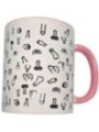 DIABLO PICANTE - TASSE PÉNIS BLANC AVEC ANSE ROSE 370 M