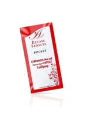 EXTASE SENSUAL - HUILE DE MASSAGE AUX PHÉROMONES EFFET CHALEUR SUCETTE 10 ML