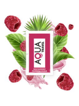 AQUA TRAVEL - LUBRIFIANT À BASE D'EAU SAVEUR FRAMBOISE SAUVAGE 6 ML
