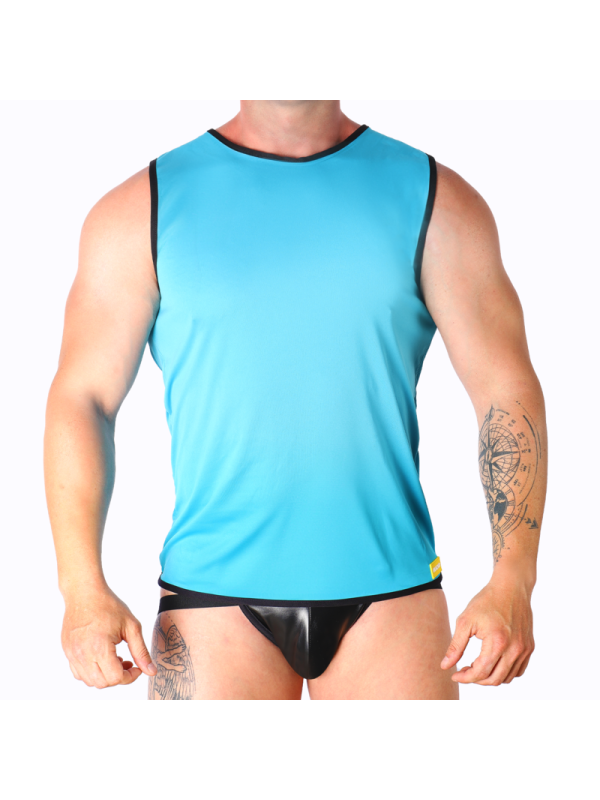 MACHO - T-SHIRT BLEU L/XL