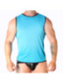 MACHO - T-SHIRT BLEU L/XL