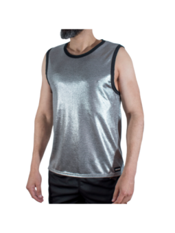MACHO - T-SHIRT À PAILLETTES FINES S/M