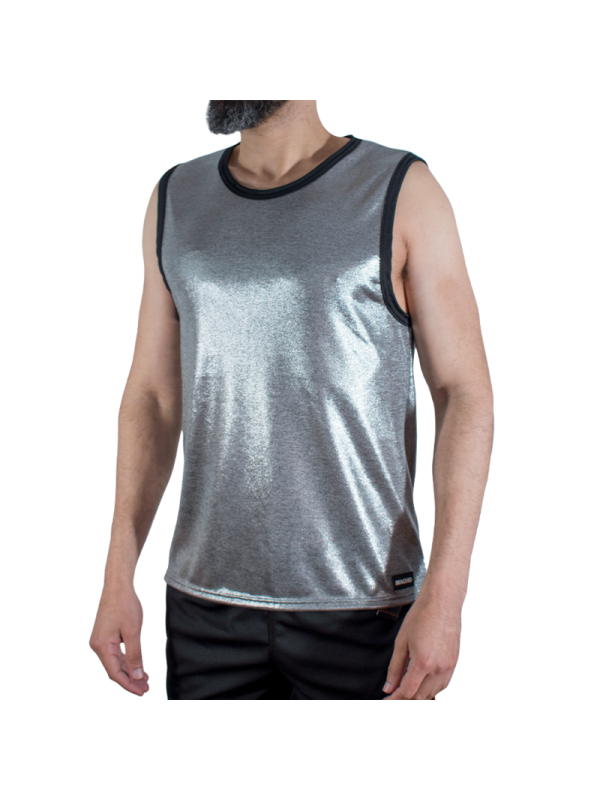 MACHO - T-SHIRT À PAILLETTES FINES L/XL