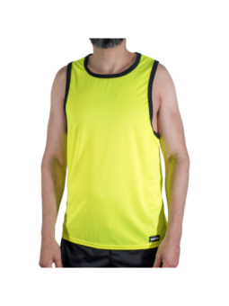 MACHO - CMV001 T-SHIRT DE SPORT JAUNE S/M