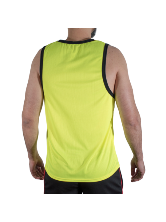 MACHO - CMV001 T-SHIRT DE SPORT JAUNE S/M
