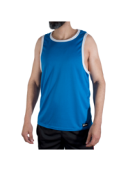 MACHO - CMV002 T-SHIRT DE SPORT BLEU L/XL