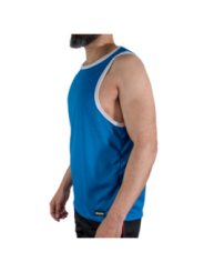 MACHO - CMV002 T-SHIRT DE SPORT BLEU L/XL
