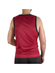 MACHO - CMV003 T-SHIRT DE GYM BORDEAUX, TAILLE S/M