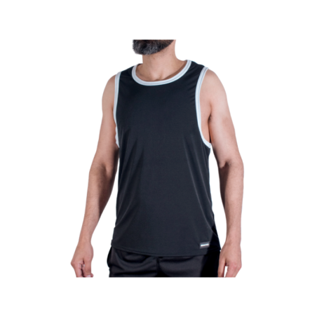 MACHO - CMV004 T-SHIRT DE SPORT NOIR TAILLE S/M