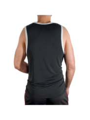 MACHO - CMV004 T-SHIRT DE SPORT NOIR TAILLE S/M