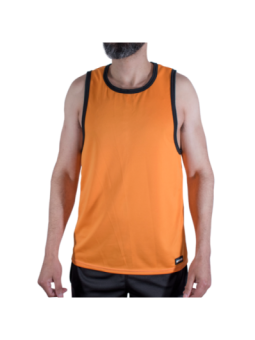 MACHO - CMV005 T-SHIRT DE SPORT ORANGE L/XL