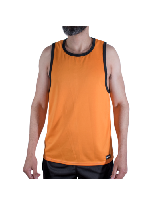 MACHO - CMV005 T-SHIRT DE SPORT ORANGE L/XL